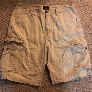American Eagle Khaki Long board cargo shorts